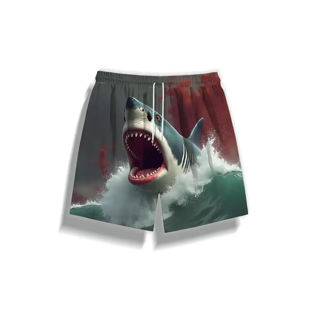 

1pcs Men's Short swim trunks2026 Summer 3D Printed Short sleeve Men's clothes running Polyester Quick drying Breathable