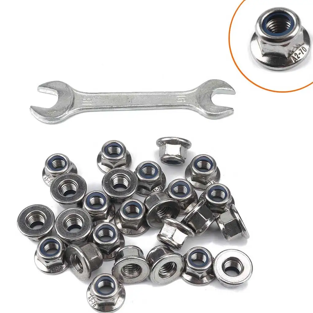 

25pcs Nuts Screw Cap Styling Lights Bike Repairing Parts Vehicle Nut