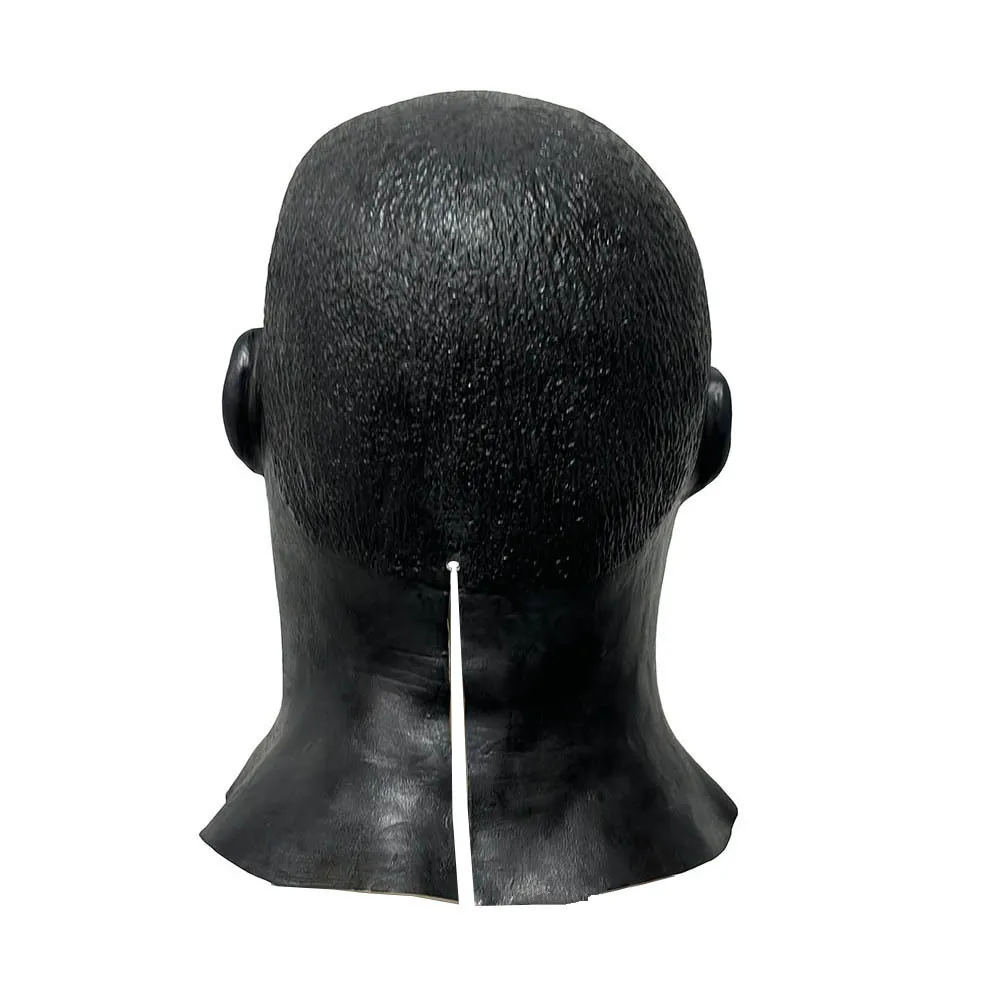 Realistische Latex-Vollkopfmaske für Erwachsene Männer mit Bart und kurzen Haaren für Halloween, Cosplay, Maskerade, Party, Kostümzubehör – Detail 8