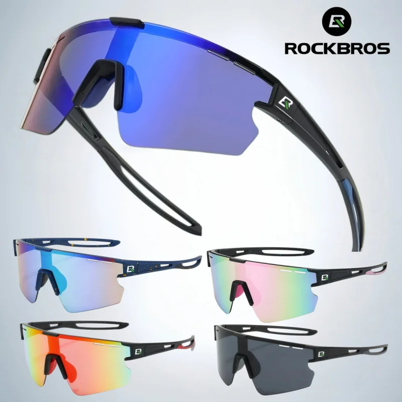 Велосипедные очки ROCKBROS для мужчин и женщин, защита от ультрафиолета UV400, расширяют поле зрения, обеспечивают четкое зрение, подходят для езды на велосипеде, вождения автомобиля, охоты и т.д.