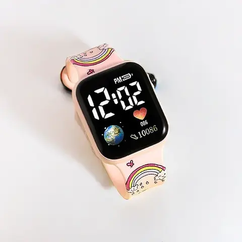 Ny likableStitch Barnklockor Flickor Reloj Inteligente Para Niños Niña Reloj Hello Kitty Digital Watch Dam RelógioInfantil 12 best sales Hello Kitty smartklocka för barn - №6