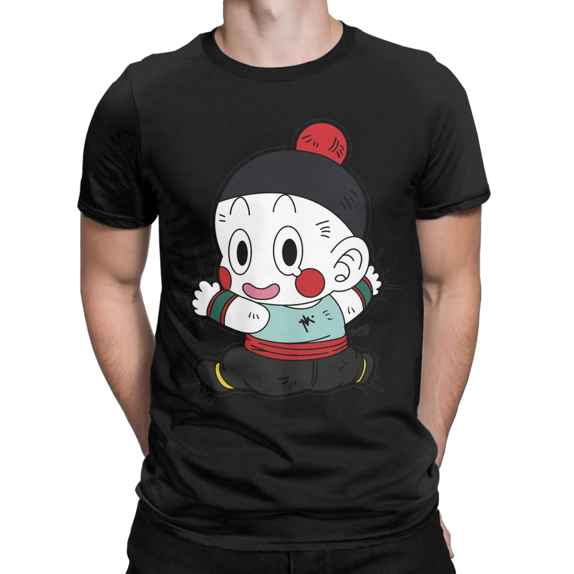 Camiseta Unissex DBZ Chaos Dragon Ball Vintage de Algodão Manga Curta Gola Redonda Plus Size