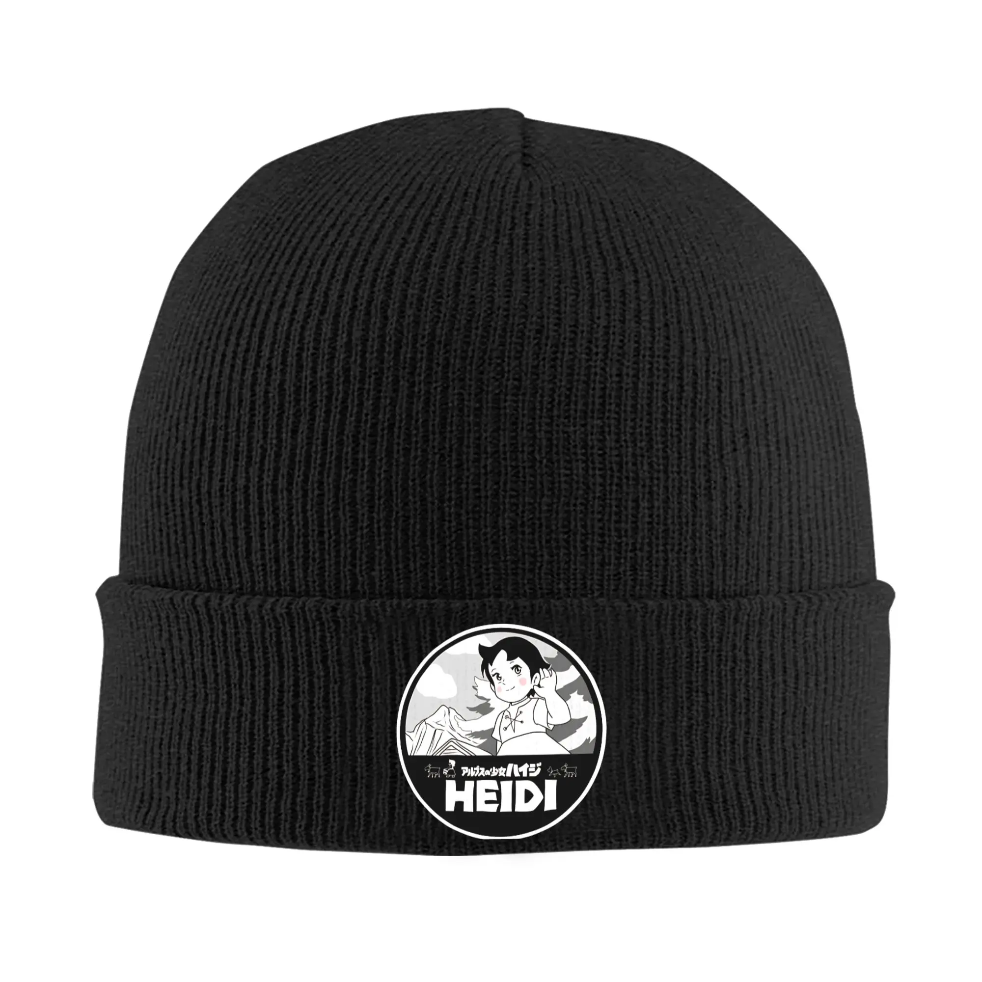 HEIDI Beanie Hats  Skullies Beanies Female Male Y2K Cool Warm Soft Caps Autumn Hippie Custom Bonnet Hats