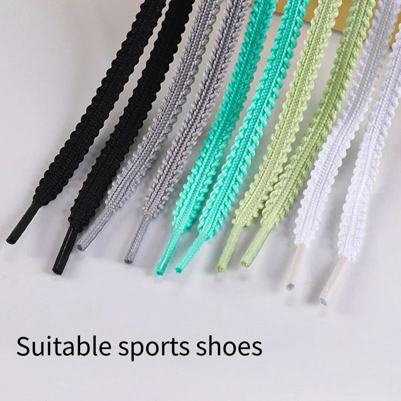 1 Paar elastische Seil-Schnürsenkel für Schuhe, lässige Turnschuhe, Tennisschnürsenkel, flache Schnürsenkel, 120/140/160 cm, Schuhzubehör – Detail 2