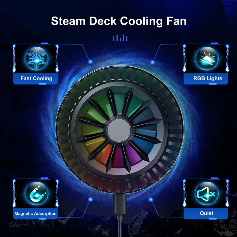 Do chłodzenia radiator z wentylatorem pokładu parowego z 7-łopatową chłodnicą przyciąganie magnetyczne do pokładu parowego akcesoria do gier obniżania temperatury