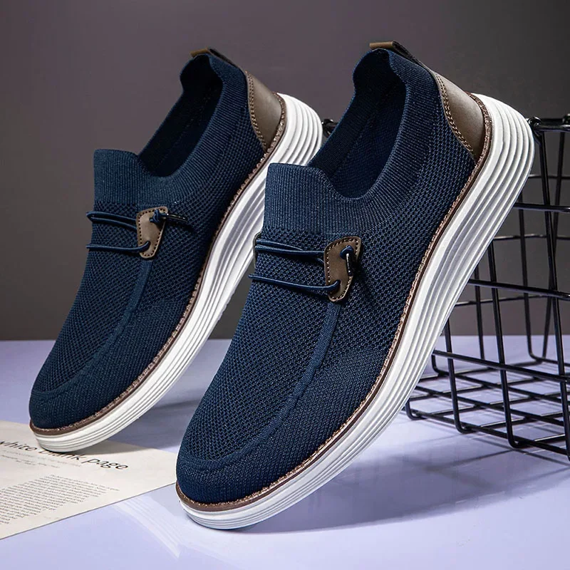 Fujeak New Fashion Men\'s Shoes Brand Men Classic Casual Shoes Brand Outdoor Light Loafers Mesh Men Sneakers Tenis Masculino
