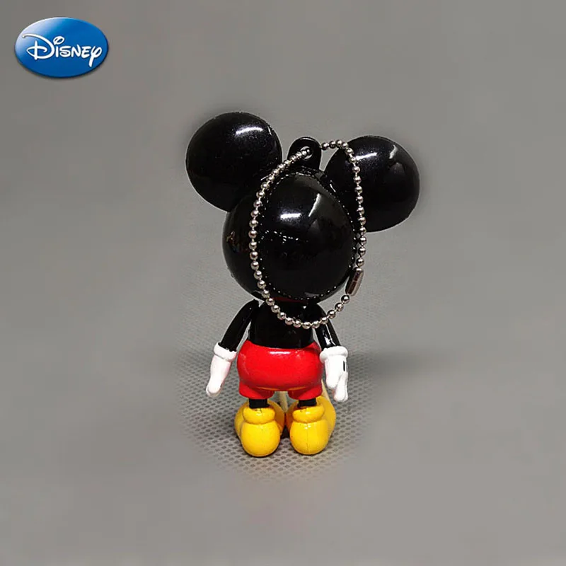 Disney-llavero de Mickey, Minnie, Kawai, figura de acción, dijes de puntada, bolsa, llavero de coche, colgante, decoraciones DIY para fiestas