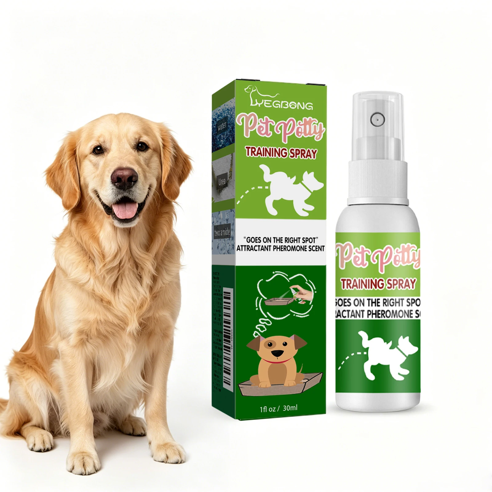 Pet Toilet Training Spray Dog Cat Poops Positioning Defecation Indoor Outdoor Urine Poops Stool Location Safe Pet Potty Inducer