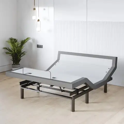 amp Son Harmony Adjustable Bed Base, Head and Foot Lift, Massage, UnderBed Lights, USB, Memory, Zero Gravity Smart Frame Full