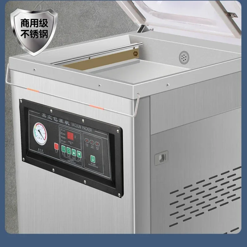 Single chamber vacuum machine, commercial food vacuum packaging machine, industrial large-scale fully automatic plastic bag Hot