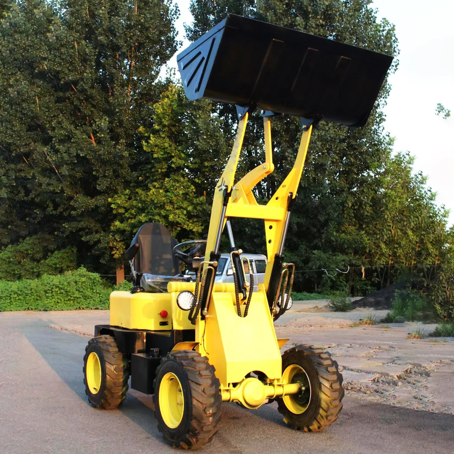 Spot Goods 4x4 Electric Wheel Loader Small Front End Loader Mini Loaders for Sale