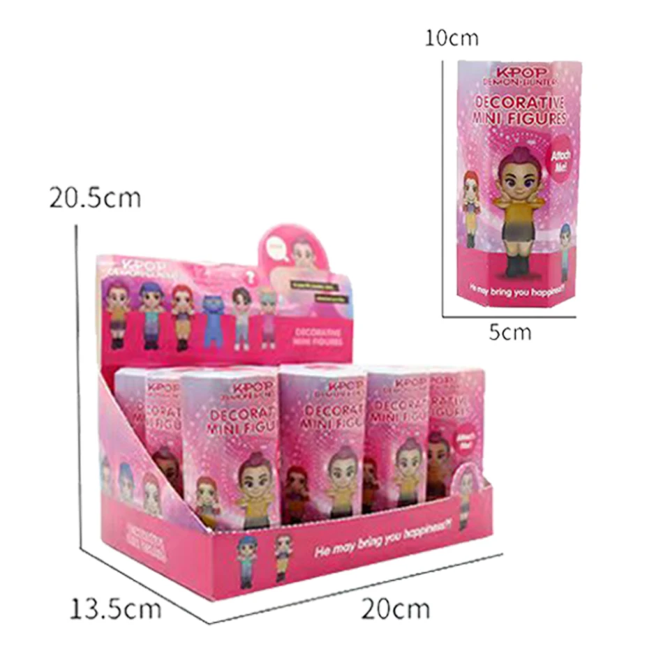 Nueva venta caliente Kpop Demon Hunters caja ciega serie figuras de Anime adornos muñecas Fans niños regalo de cumpleaños caja ciega aleatoria