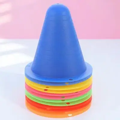 12 قطعة مخاريط التدريب للتدريبات الصغيرة البرتقالية خفة الحركة كرة القدم كرة السلة عجلة التزلج ممارسة المعدات الرياضية