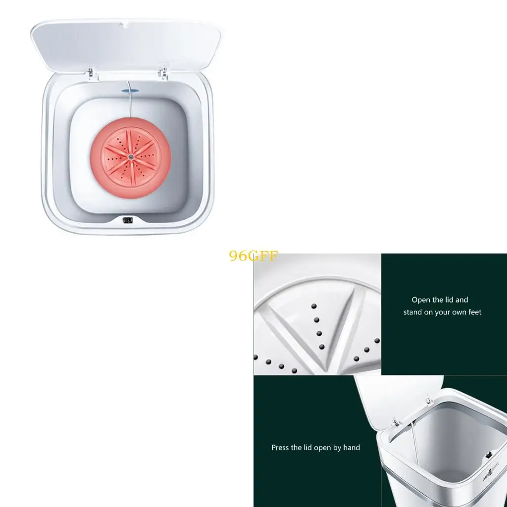 

Стиральная машина нижнего белья 96GF 10 л. Портативная стиральная станка с мини -ножом Легкая одежда для дома