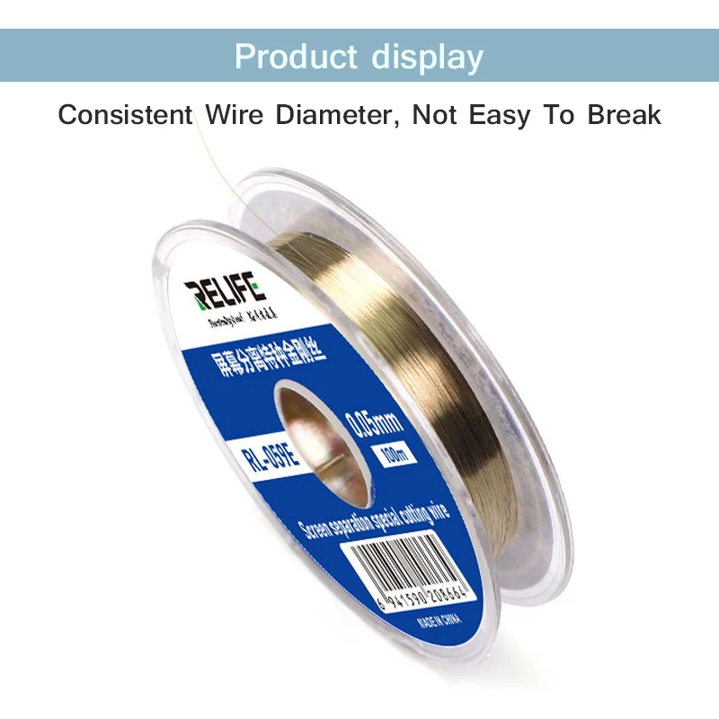 LCD/OLED Screen Separation Cutting Wire Set with Handle RELIFE RL-059 Plus High Anti-rust Lightweight Screen Opening Line