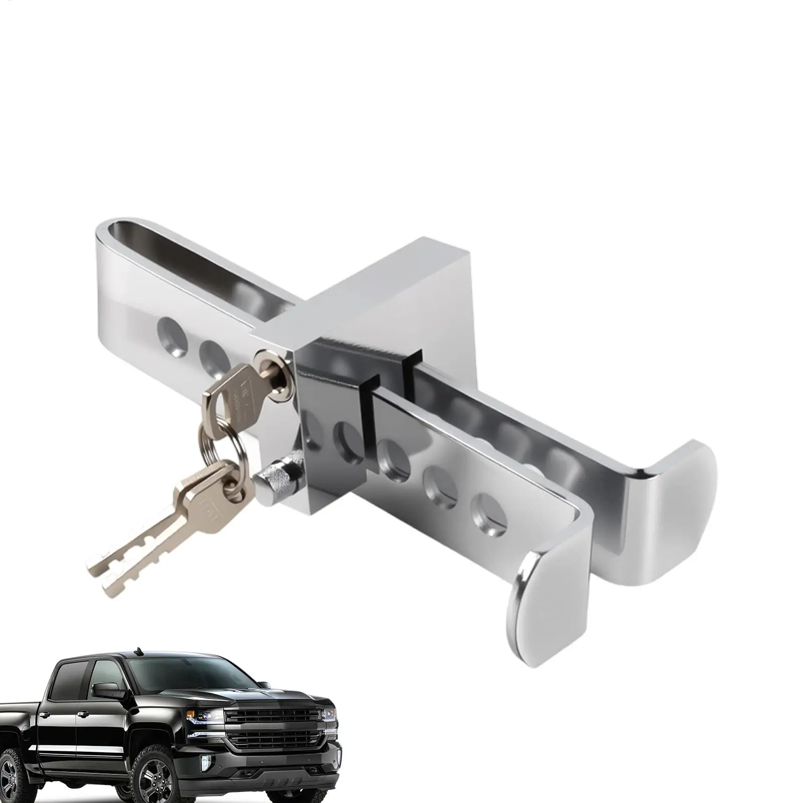 

Автомобильный тормозной замок сцепления, регулируемый портативный универсальный безопасный инструмент из нержавеющей стали, автомобильный безопасный замок тормозной муфты для автомобиля