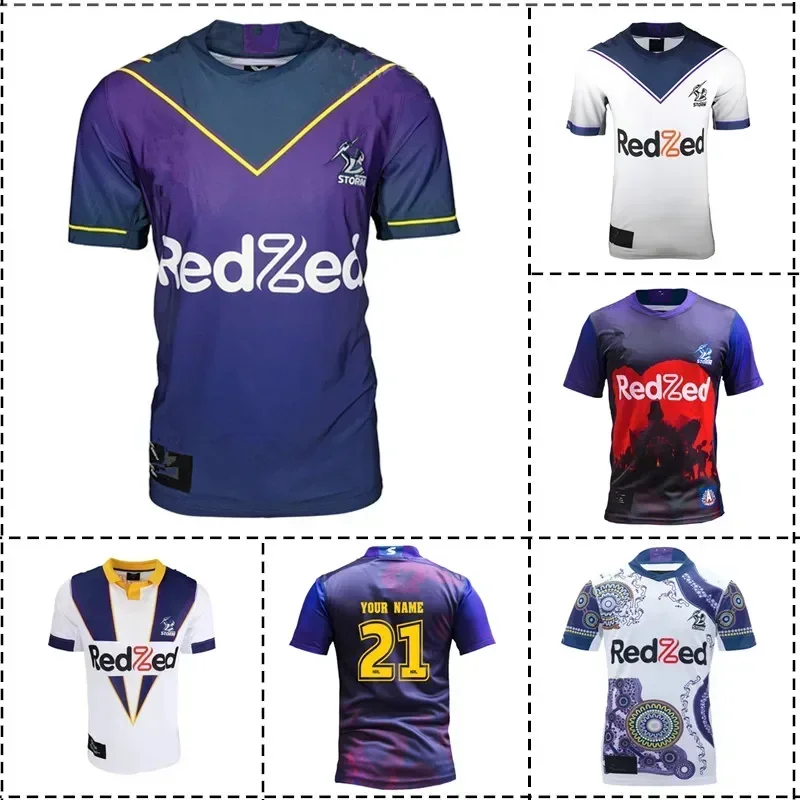 2021 Melbourne Storm Home / Away / Heritage / Anzac Rugby Jersey Shorts - Mens Size:S-5XL（Print Name Number）