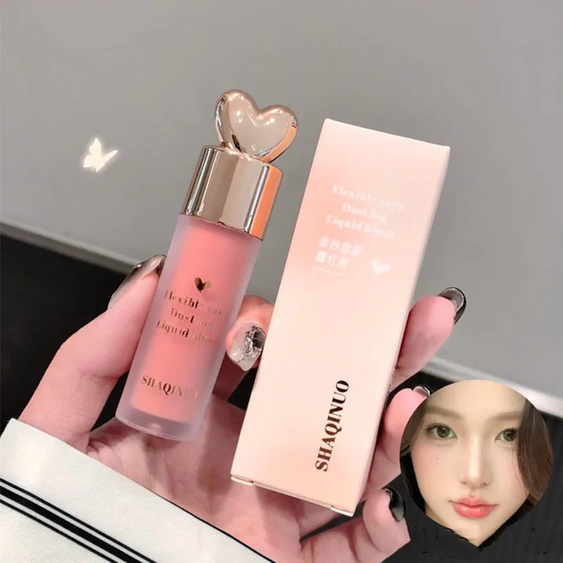 귀여운 모노크롬 소프트 미스트 리퀴드 블러셔 스틱 내추럴 뺨 염색 블러쉬 밀크 스트로베리 페이스 루보르 루즈 한국 메이크업 화장품