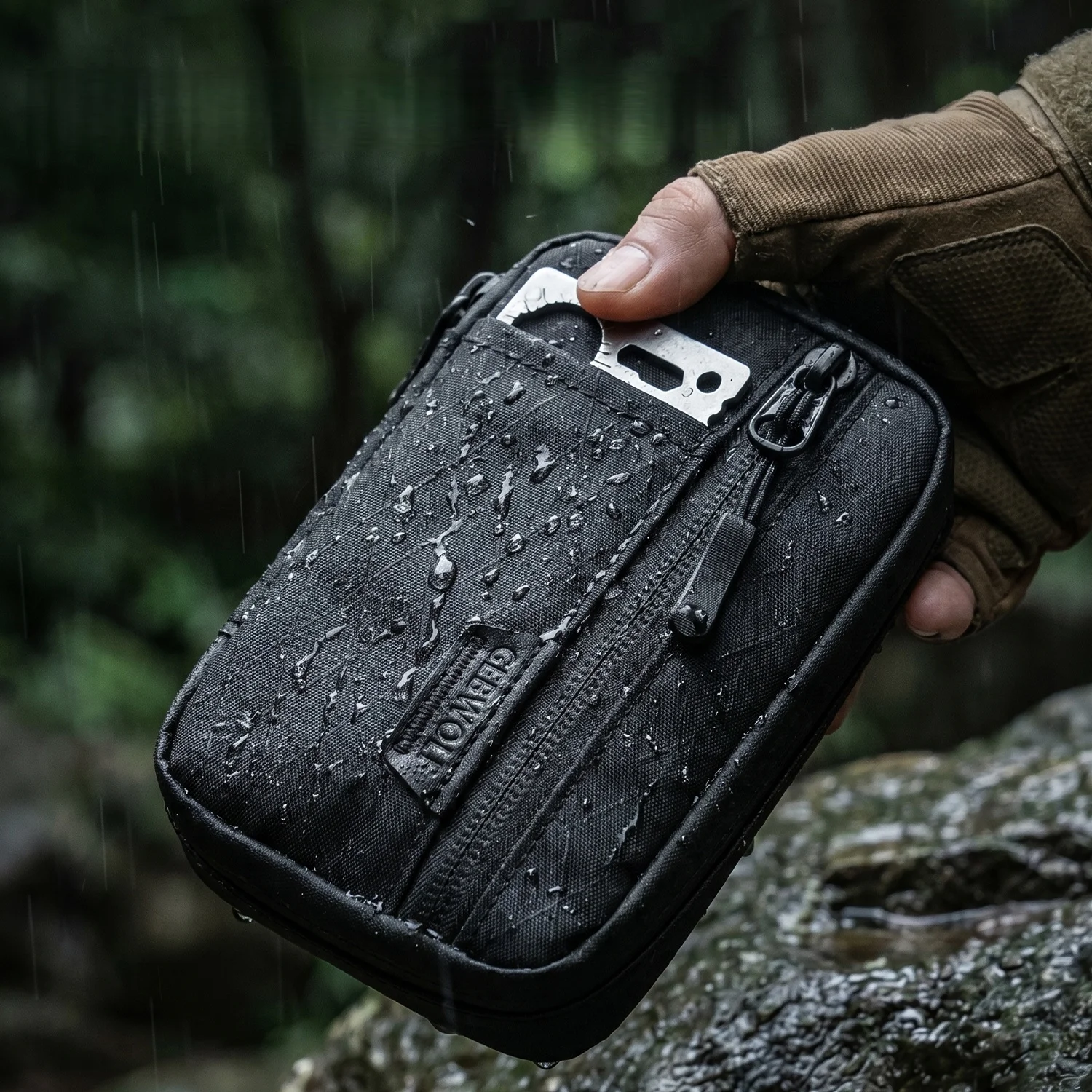 Outdoor X-PAC Multi-Functional EDC Wallet Key Pouch Earphone Case Coin Purse Portable Card Holder Bag EDC Pouch Organizer