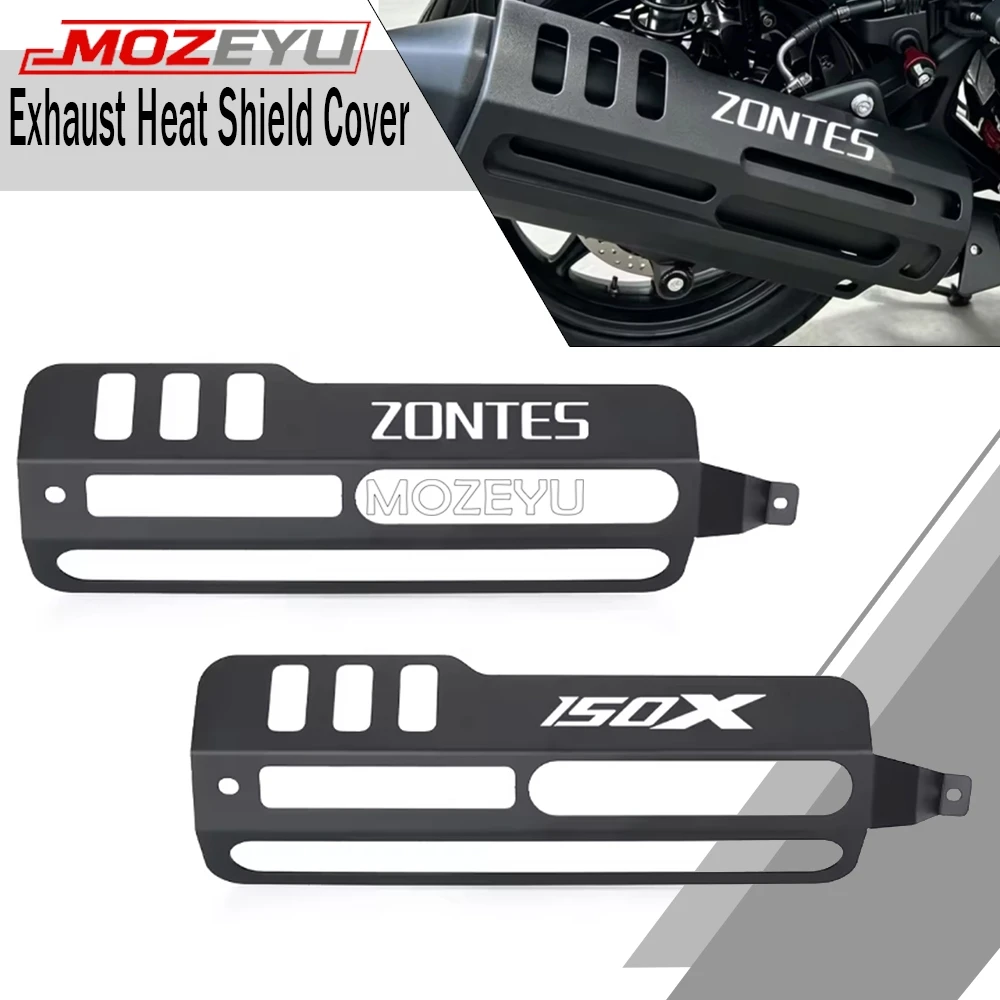 For Zontes 150 V / X 2026 2027 2028 175 V Part Modified Accessories Exhaust Pipe Protective Cover Exhaust Pipe Anti-Scald Cover