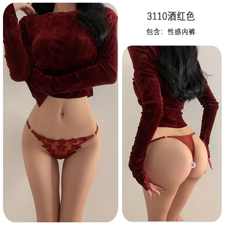 

Длинное ночное сексуальное женское белье, соблазнительные стринги с Т-образной спинкой без вырезов, сексуальные трусики с вырезами для женщин, страстная игра в постели