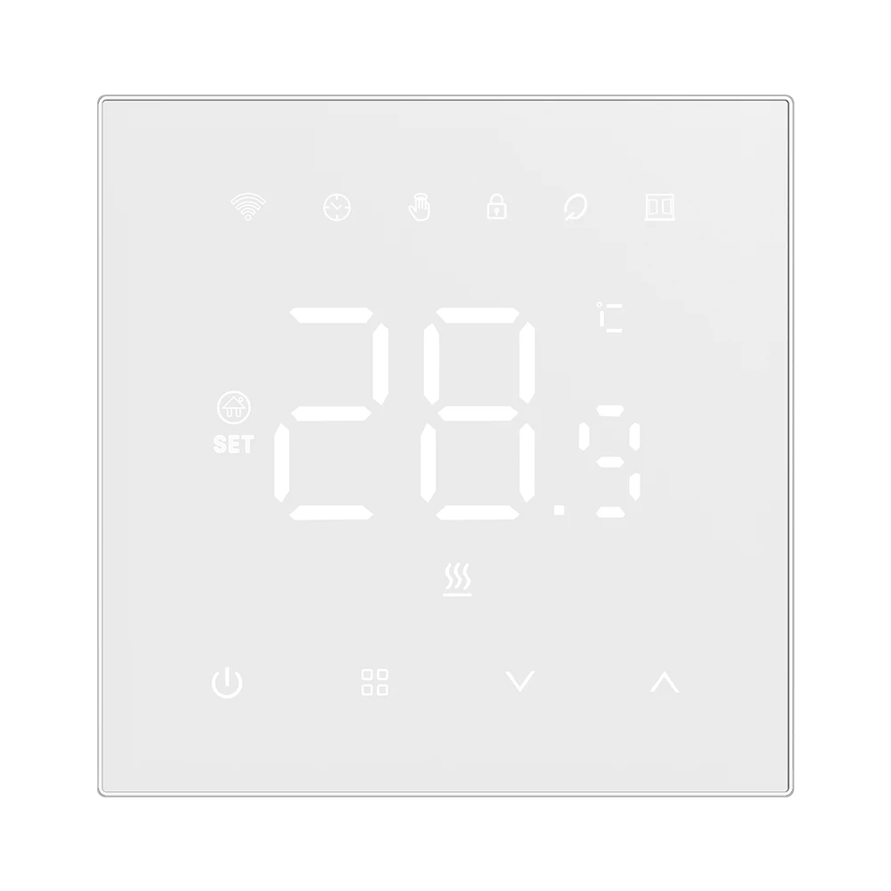 AVATTO WiFi Inteligentny Termostat, Regulator Temperatury do Elektrycznego Ogrzewania, Kociołków Wodnych i Gazowych, Współpracuje z Tuya, Google Home, Alexa, Alice — 2
