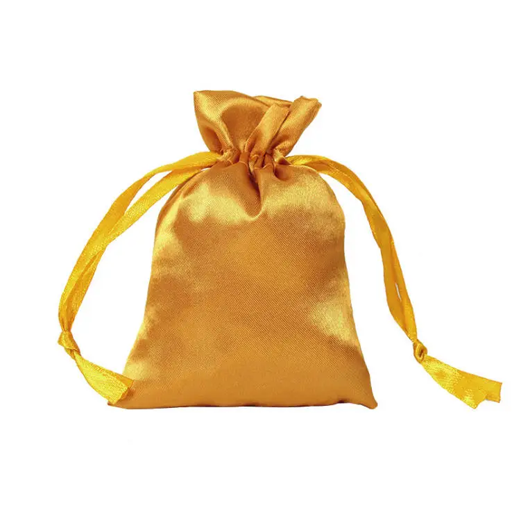 10pcs/Lot Jewelry Satin Pouches Silk Style Bags Gift Bolsa Jewellery Packing Bags Wedding Candy Sachet Can Customized Logo