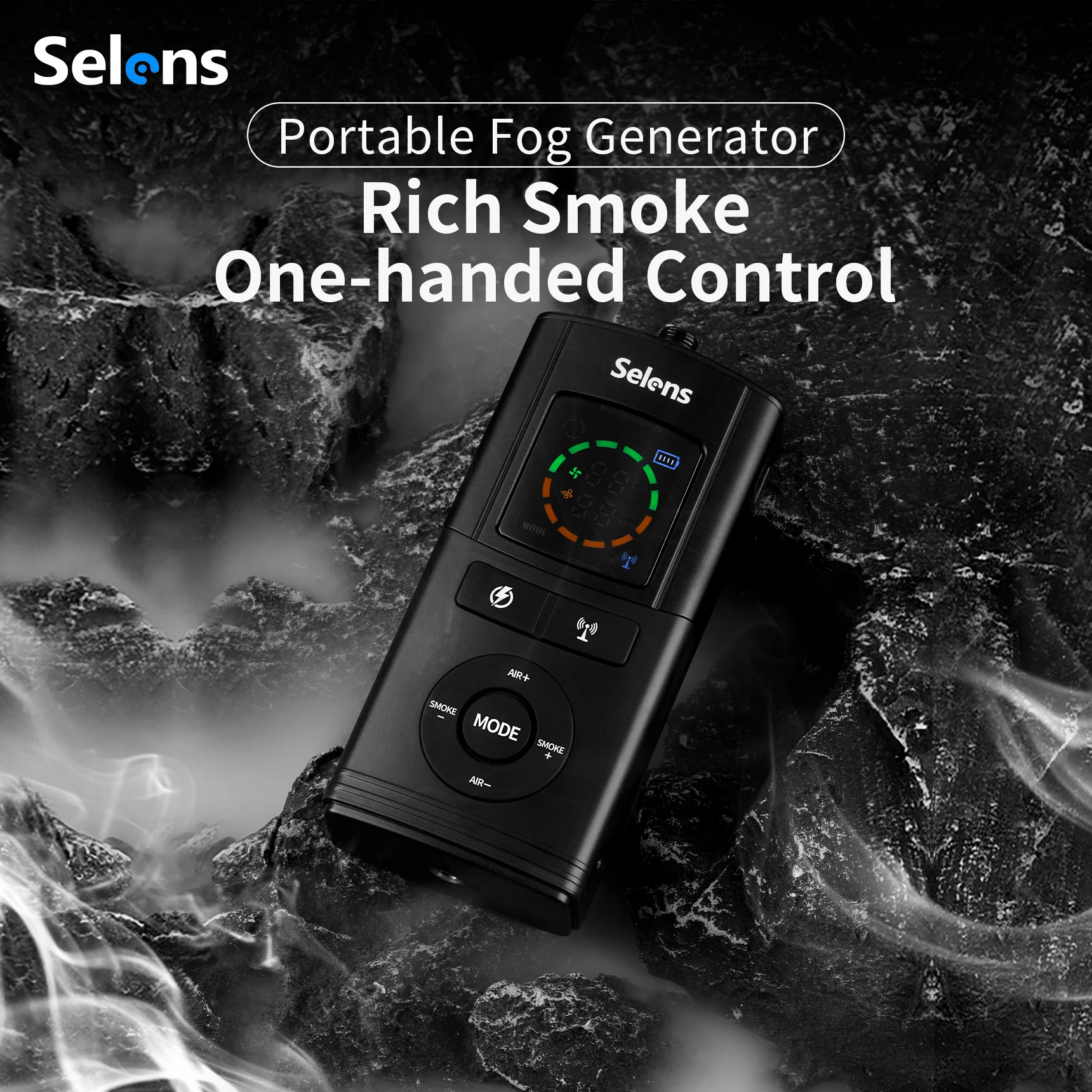 Selens Fog Machine with Atomized Liquid Dry Ice Smoke Atmospheric Machine  Wireless Control & Timeable for Photography Studio