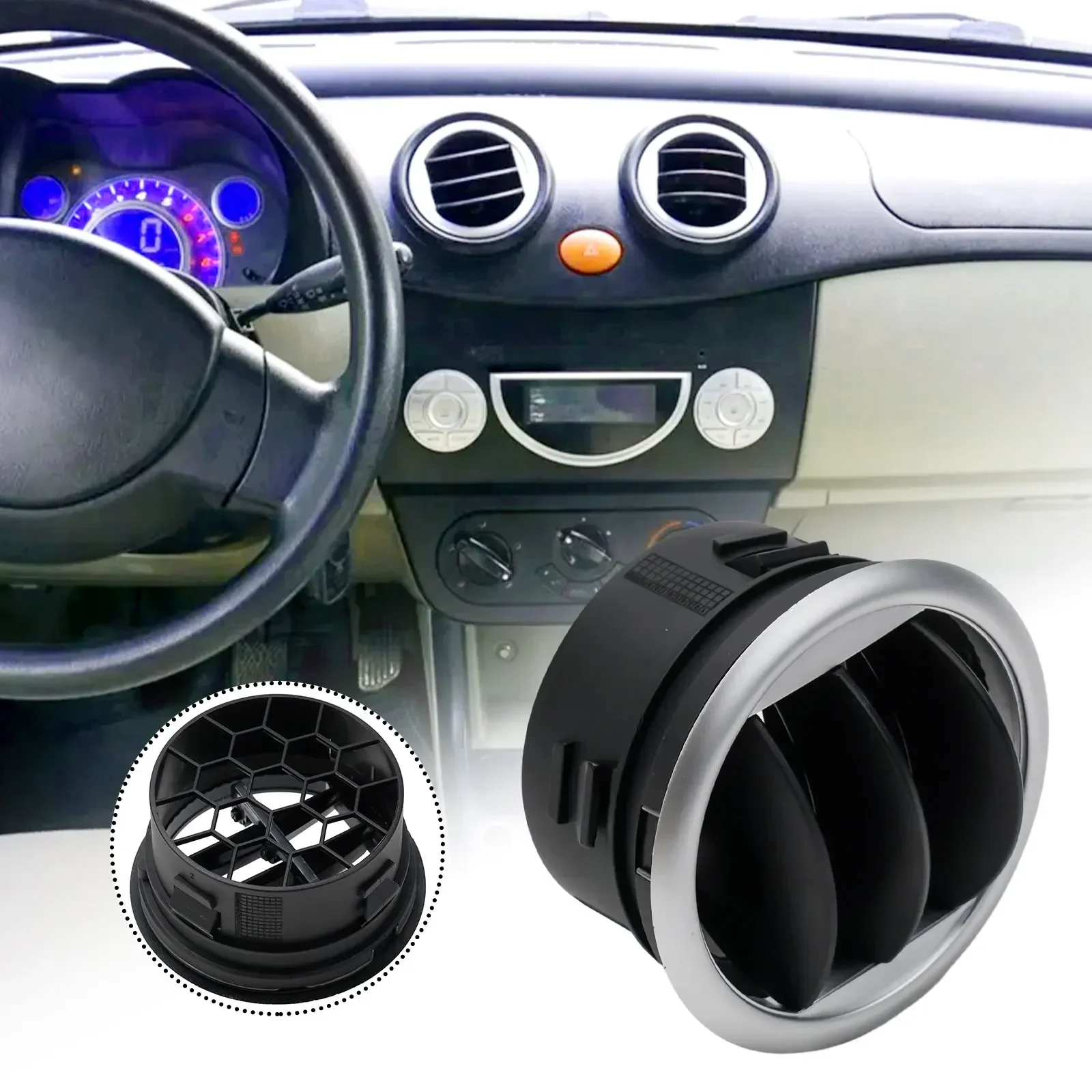 

Car Air Vent Air Vent Car Accessories Air Conditioner Vent Triple Air Vent Blade Plastic Ready Stock Fast Ship