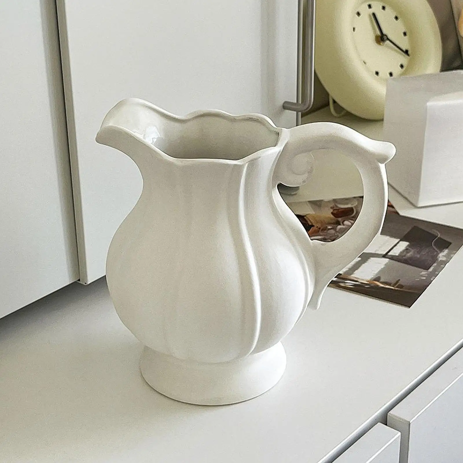 Blumenvase, Kunstvase, Geburtstagsgeschenke, Hochzeit, Mittelstücke, nordisch, mit Griff