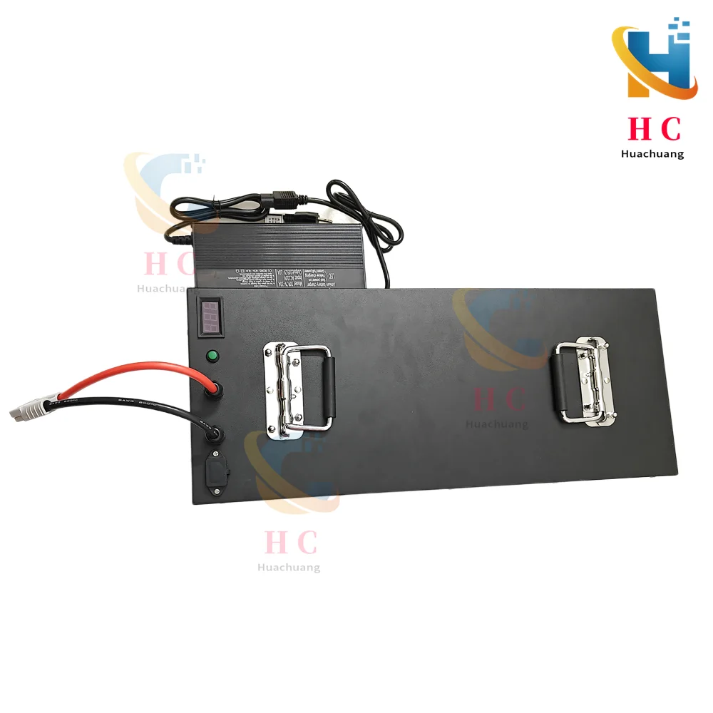 waterproof 96v 100Ah lithium ion Rechargeable battery li ion for Excavatorvehicle RV AGV Forklift boat inverter + 10A Charger