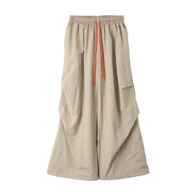 2026 Spring and Autumn Casual Work Pants Side Striped Athletic Style Loose Wide Leg Pants