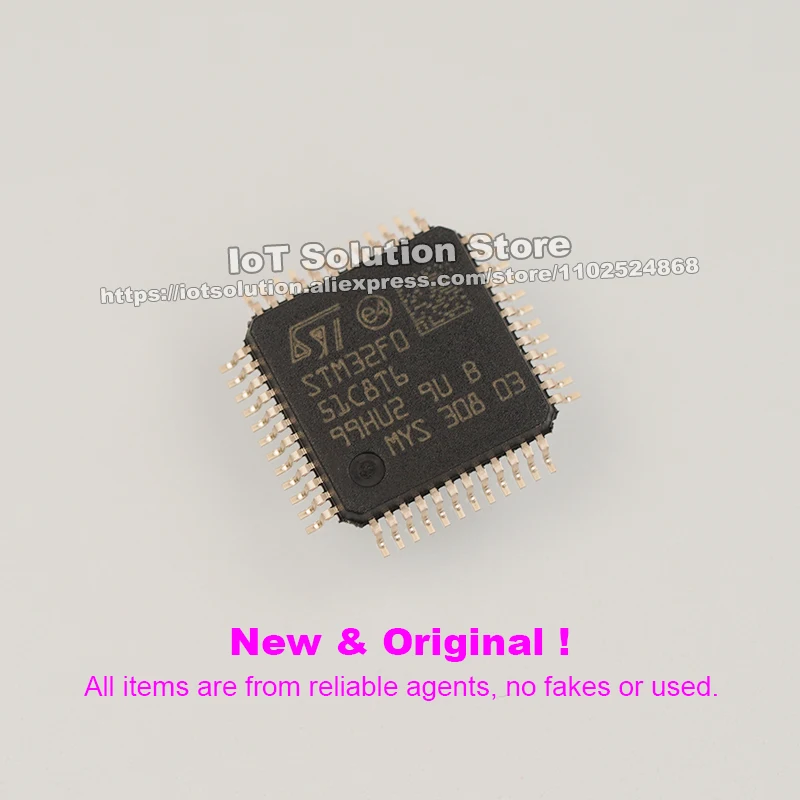 STM32F051C8T6 LQFP-48, STM32F051C8T6TR, 7x7x1.4mm
