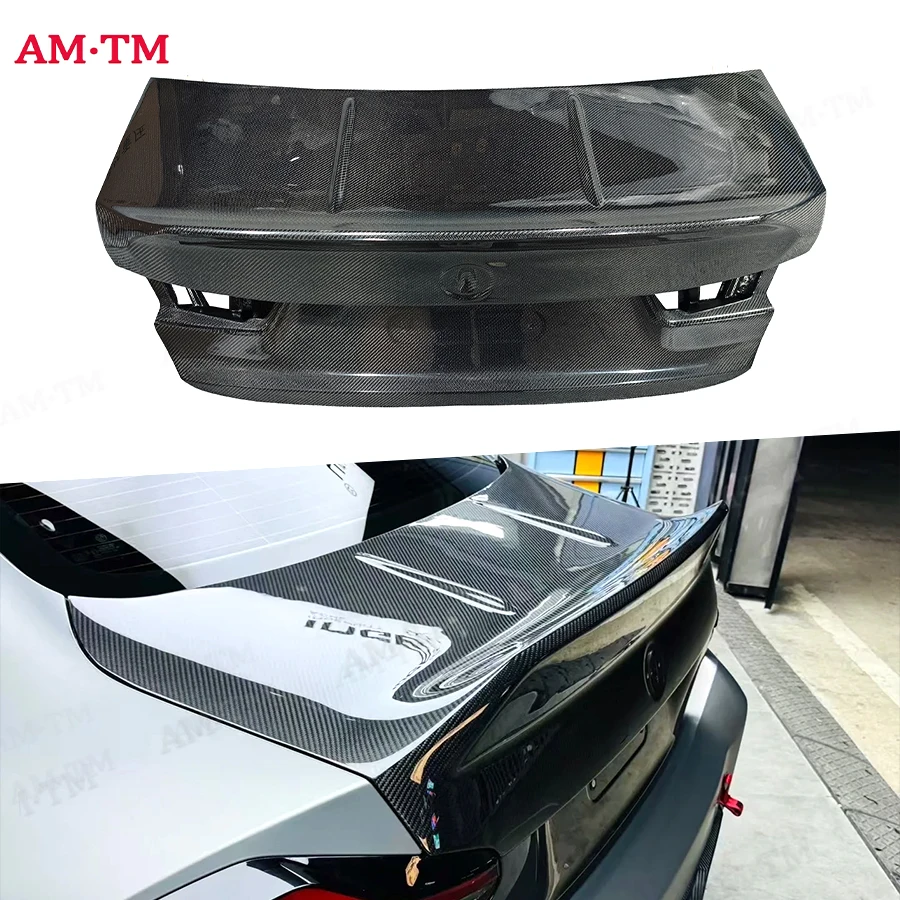 

Для M2 G87 2022+ крышка багажника из углеродного волокна крышка багажника закрывает верхнюю крышку за крышкой багажника Обновленный комплект кузова
