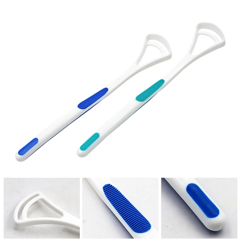 4pcs Tongue Scraper Oral Cleaner Brush Fresh Breath Tongue Cleaning Brush Cleaning Coating Toothbrush Oral Hygiene Care Tools