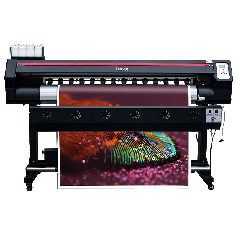 Locor 1.6m high quality wide format printing machine for poster Vinyl 64inch eco solvent printer