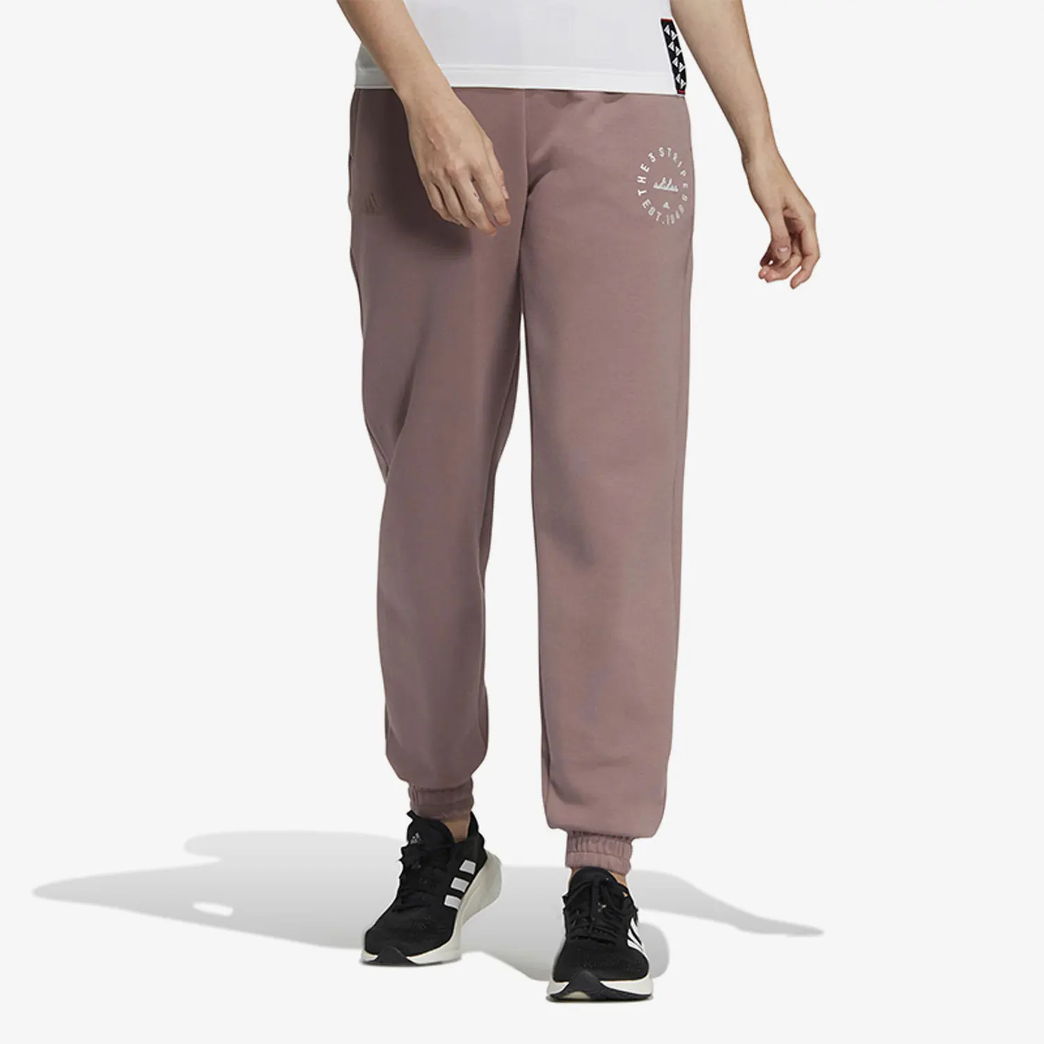 

Adidas genuine seasonal new women's sports loose fitting closed pants HZ7065