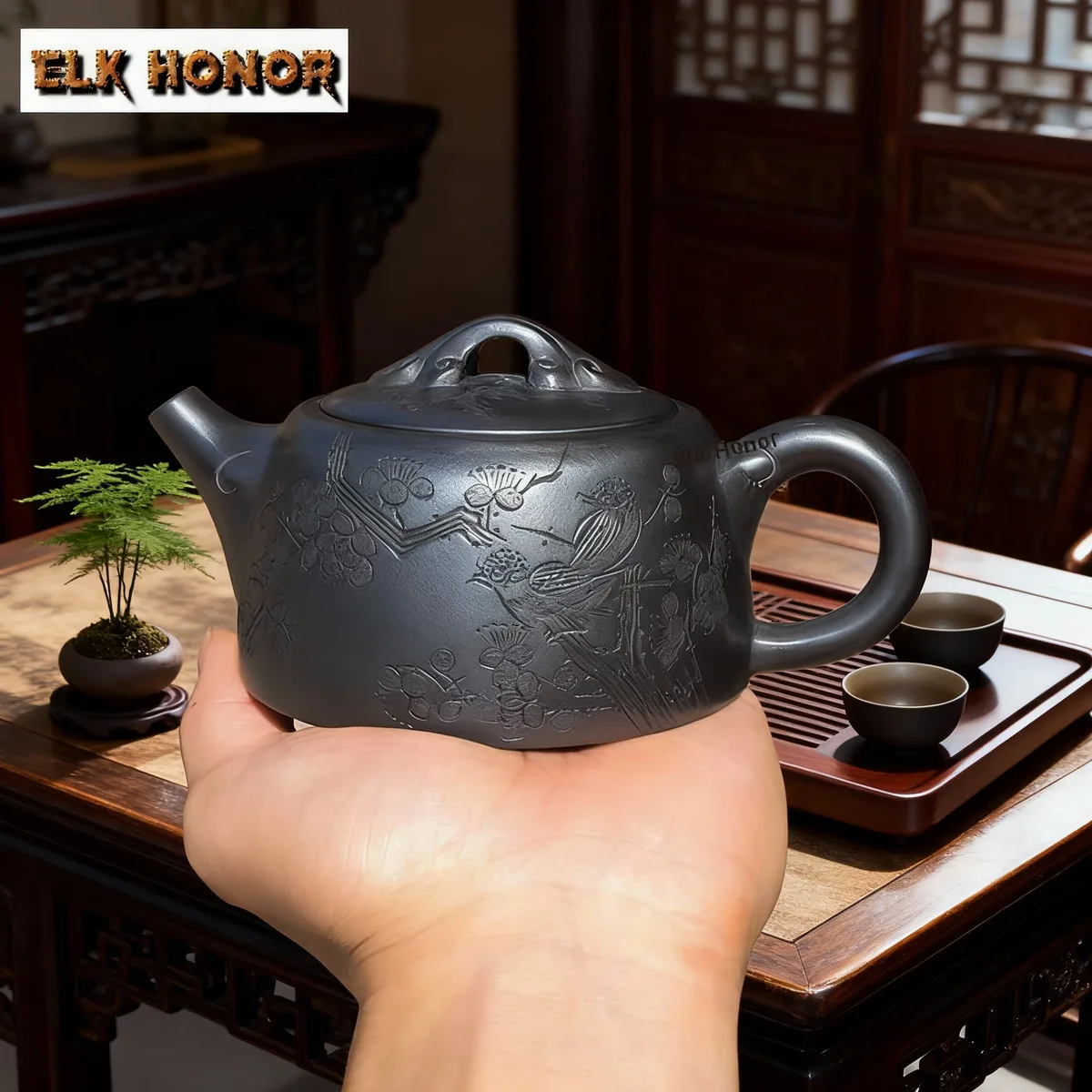 

Исин оригинальная руда ручной работы фиолетовый глиняный чайник бытовой чайный сервиз камень желтый Xiangniao Jinglan