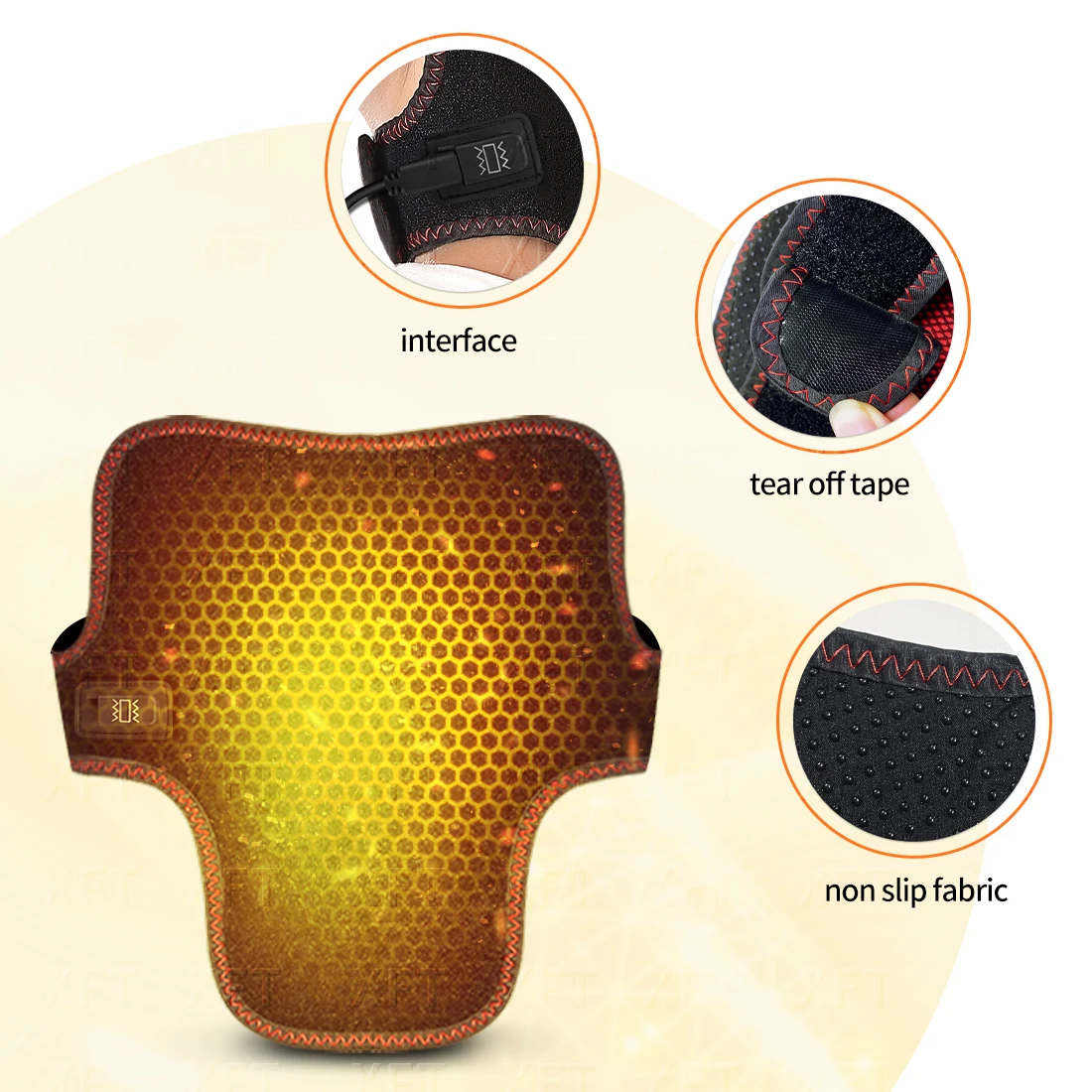 

Electric Heated Neck Belt with Three Adjustable Temperature Levels Warmth And Neck Massage Relaxation Protection