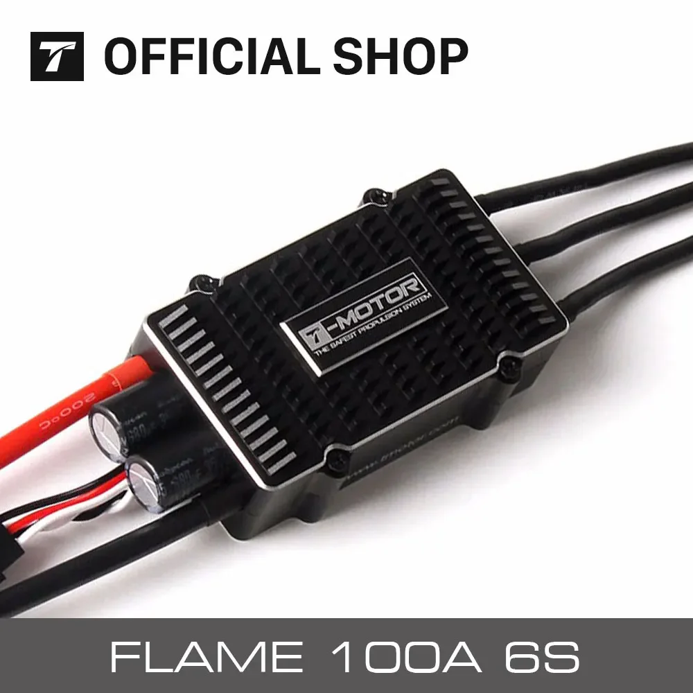 

Контроллер скорости T-motor FLAME 100A 4-6S ESC (500 Гц NO BEC) специально разработанный для мультироторов, дронов, БПЛА, двигателей U7