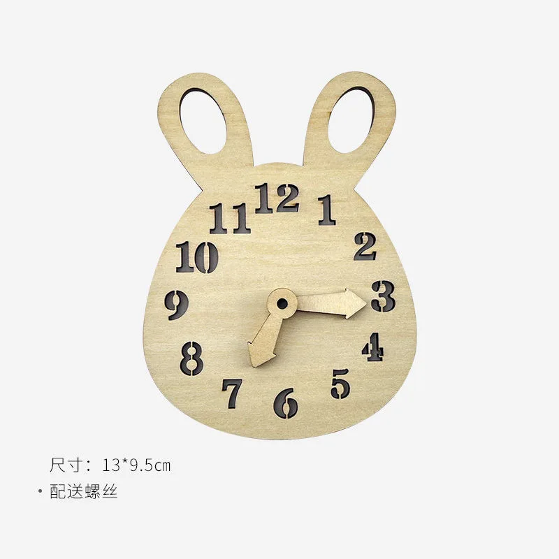 DIY Montessori Busy Board Wooden Toy Accessory animal Hourglas Alarm Clock Mirror Educational Unlock Sensory Toy Educational Toy