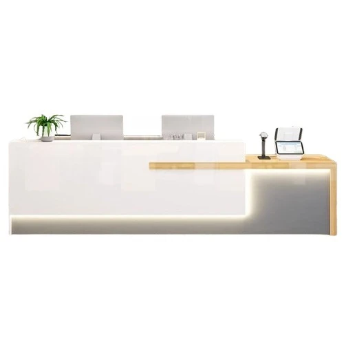 

Reception, cash register, shop, beauty salon, modern simplicity, light luxury counter
