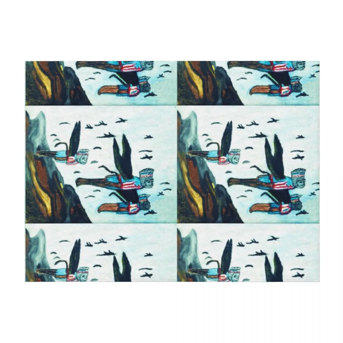 

WIZARD OF OZ FLYING MONKEYS Throw Blanket Vintage Nap Decorative Beds blankets ands Blankets