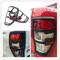 Para accesorios Ford Ranger 2012-2021 T6 T7 T8 Wildtrak Raptor cubierta de luz trasera negro mate accesorios de capós de lámpara trasera Exterior