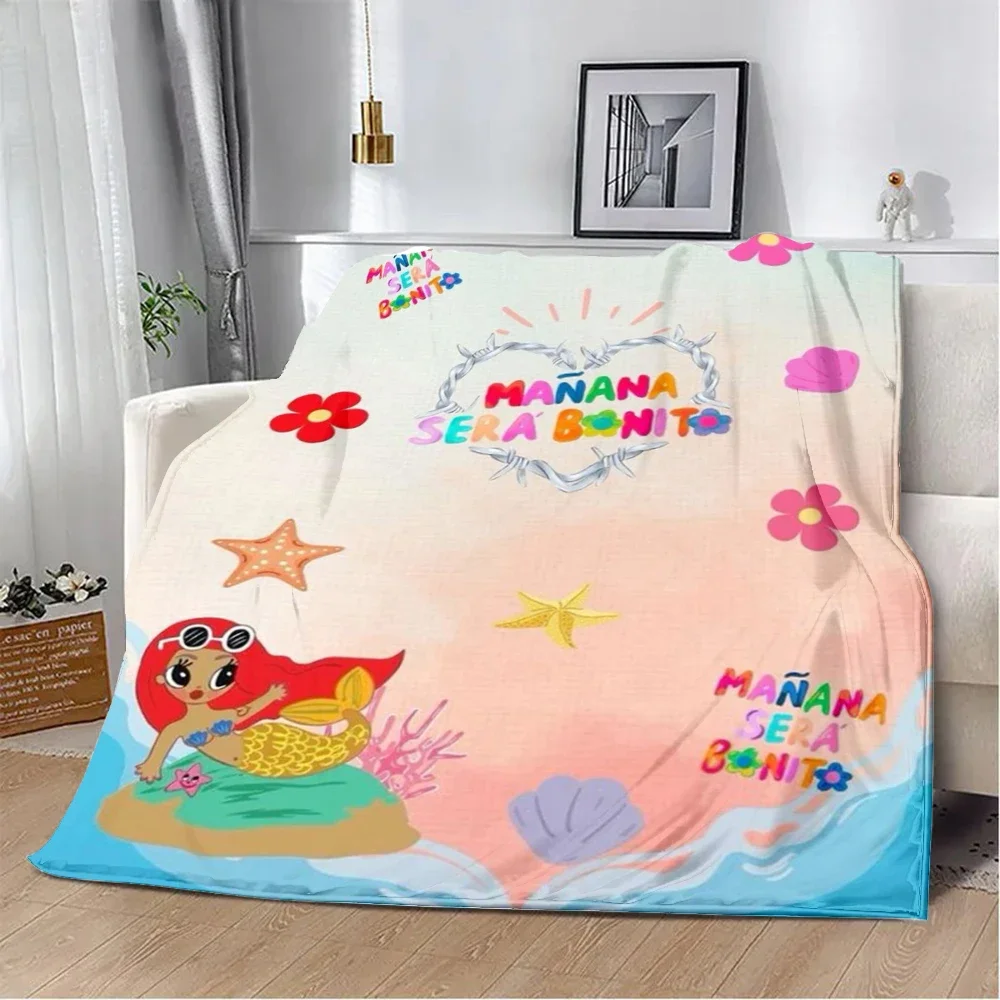 Karol G Manana Sera Bonito Printed Blanket Picnic Blankets Warm Blanket Soft and Comfortable Blanket Home Travel Birthday Gift