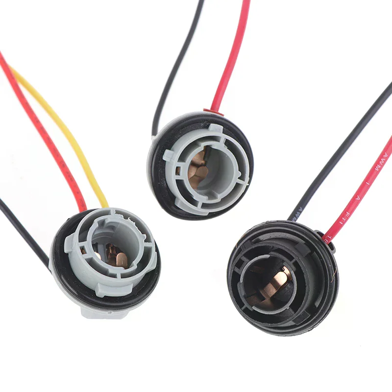 2 قطعة 1156 1157 لمبة المقبس BAY15D حامل مصباح P21/5 واط محول قاعدة موصل ل ضوء الفرامل البلاستيك اكسسوارات السيارات #6