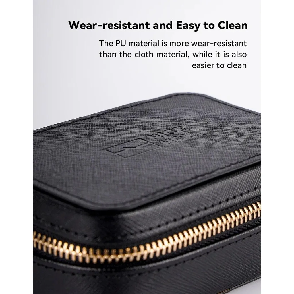 NiceHCK สูงเกรดซิปหูฟัง PU กล่องเก็บ IEM อุปกรณ์เสริมขนาดใหญ่ความจุกระเป๋าแบบพกพาสําหรับ Himalaya DragonScale DearOrpheus