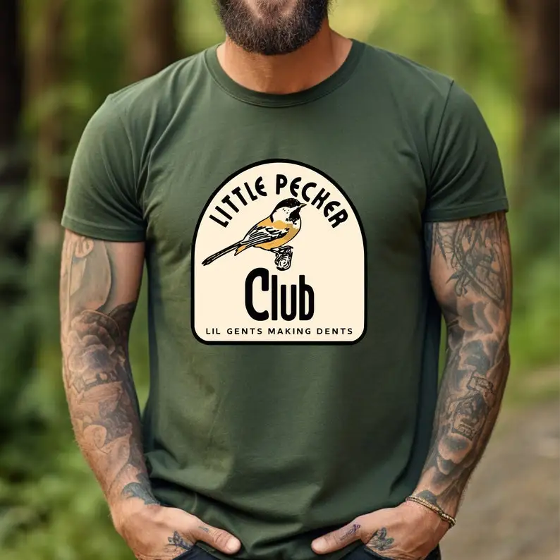 Little Pecker Club Shirt , Lil gents making dents , Offensive Men Tshirt, Funny Quote Tee