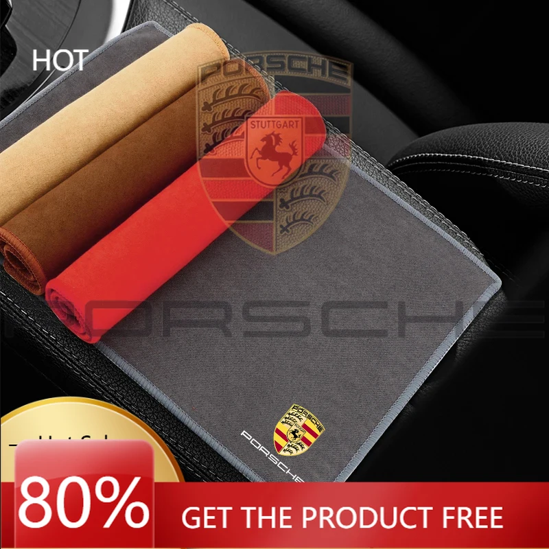 

Porsche Car Sticker Suede Car Towel Microfiber Cleaning Drying Rag Cloth For Porsche Cayenne Panamera Macan 911 718 Taycan Boxs
