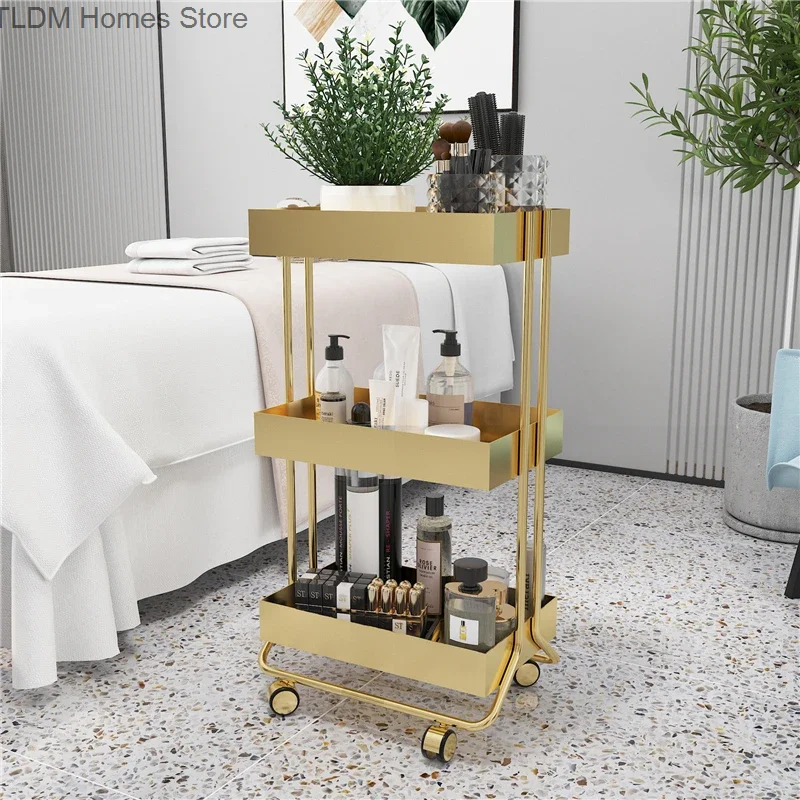 

Hair Salon Trolley Portable Aesthetics Furniture Dressing Table Aesthetic Cart Beauty Room Wagon Barber Units Carrinho Bar